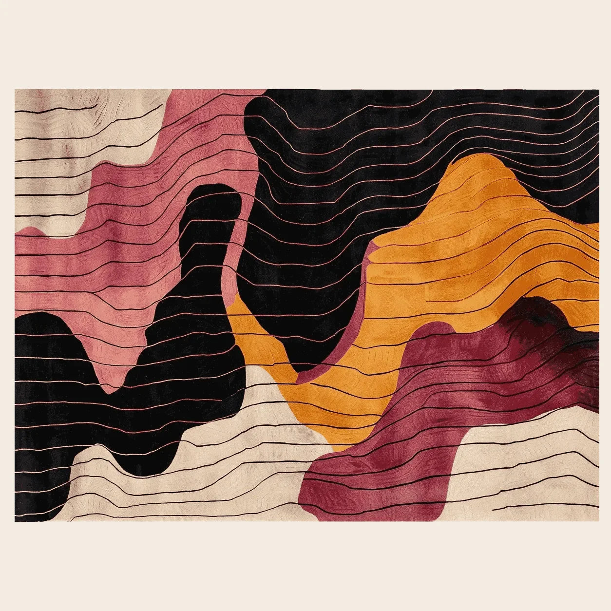 Retro Tide Hand Tufted Area Rug - rug