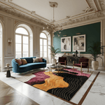 Retro Tide Hand Tufted Rug 2 - 1001 Knots