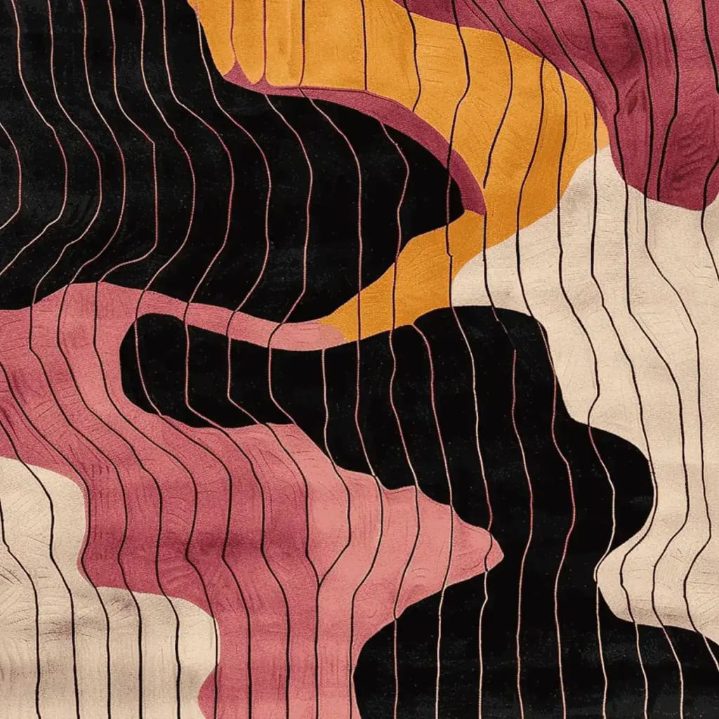 Retro Tide Hand Tufted Rug 5 - 1001 Knots