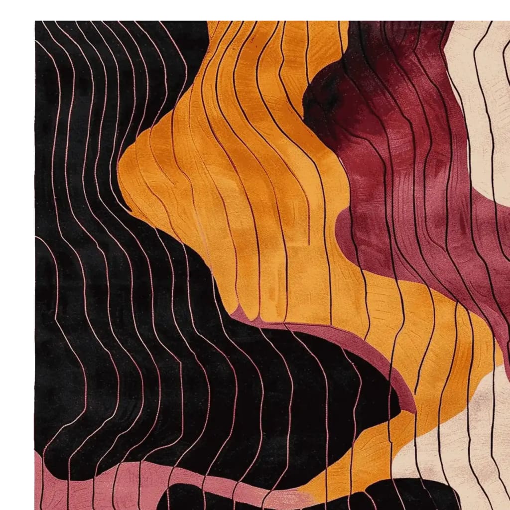 Retro Tide Hand Tufted Rug 4 - 1001 Knots