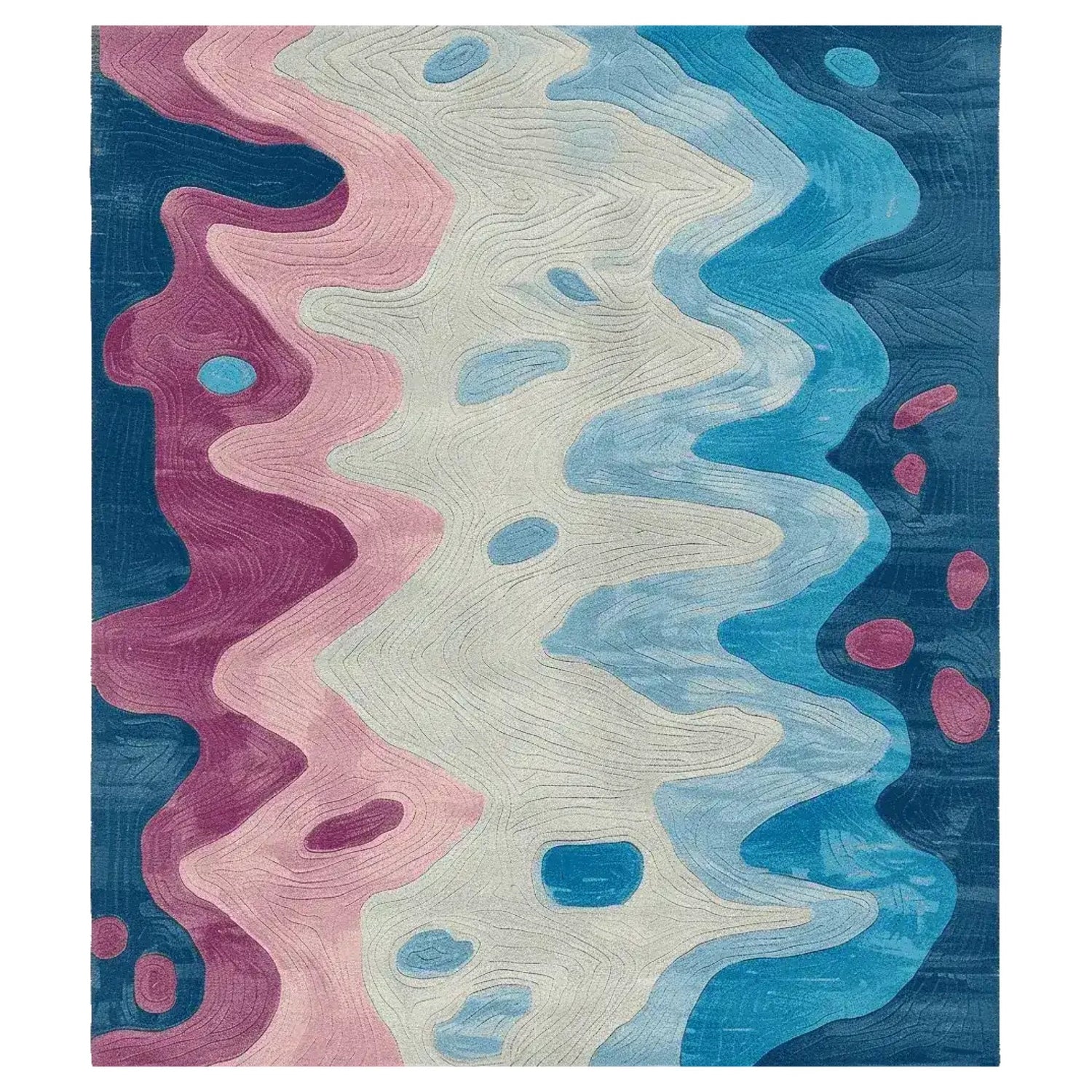 Ripple Terrain Hand Tufted Rug