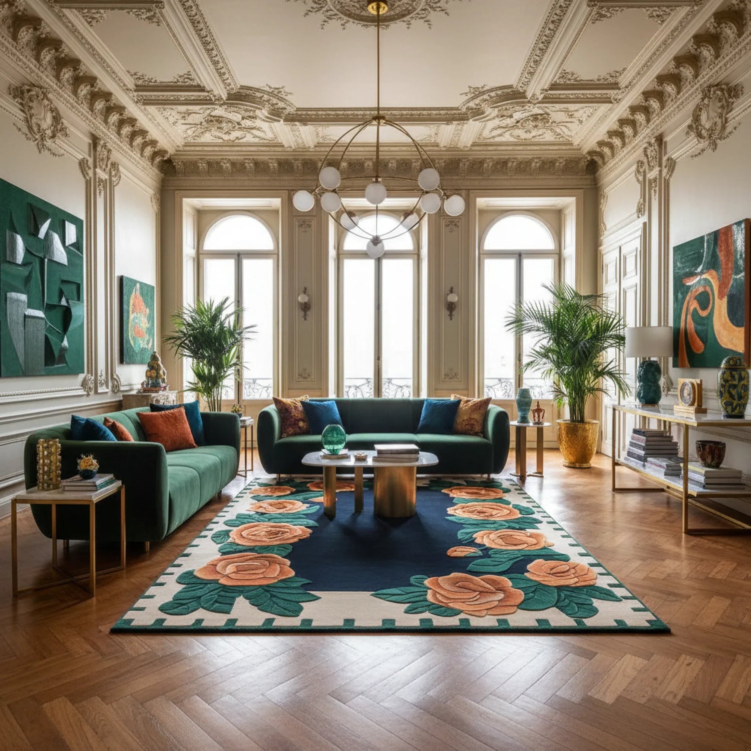 Rosewood Reverie Hand Tufted Wool Rug