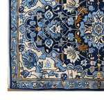 Sapphire Arabesque Hand Tufted Wool Rug 5 - 1001 Knots