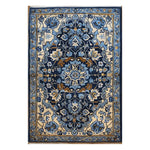 Sapphire Arabesque Hand Tufted Wool Rug 1 - 1001 Knots
