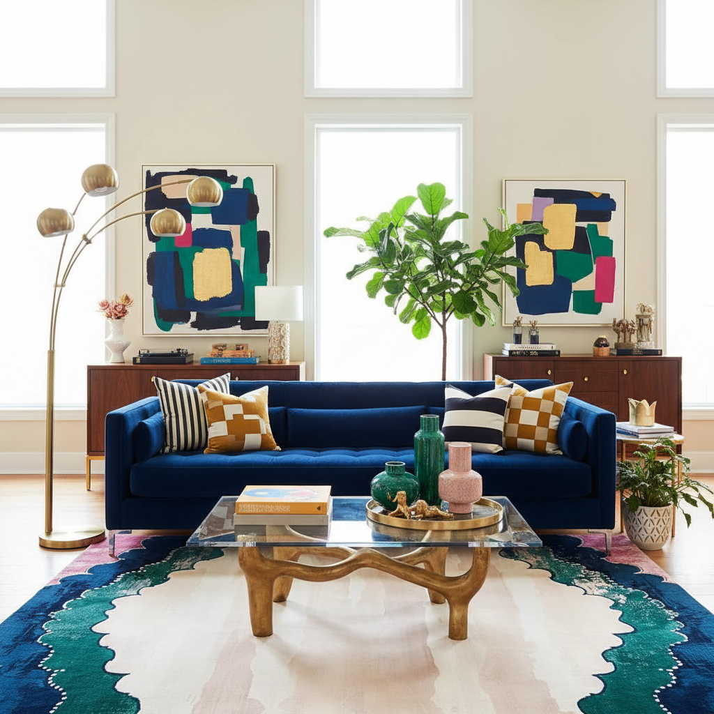 Scalloped Garden Hand Tufted Rug