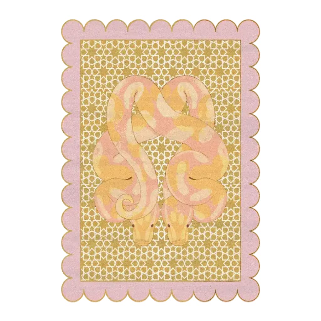 Scalloped Serpentine Duo Harmony Hand Tufted Rug 1 - 1001 Knots