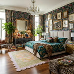 Scalloped Serpentine Duo Harmony Hand Tufted Rug 2 - 1001 Knots