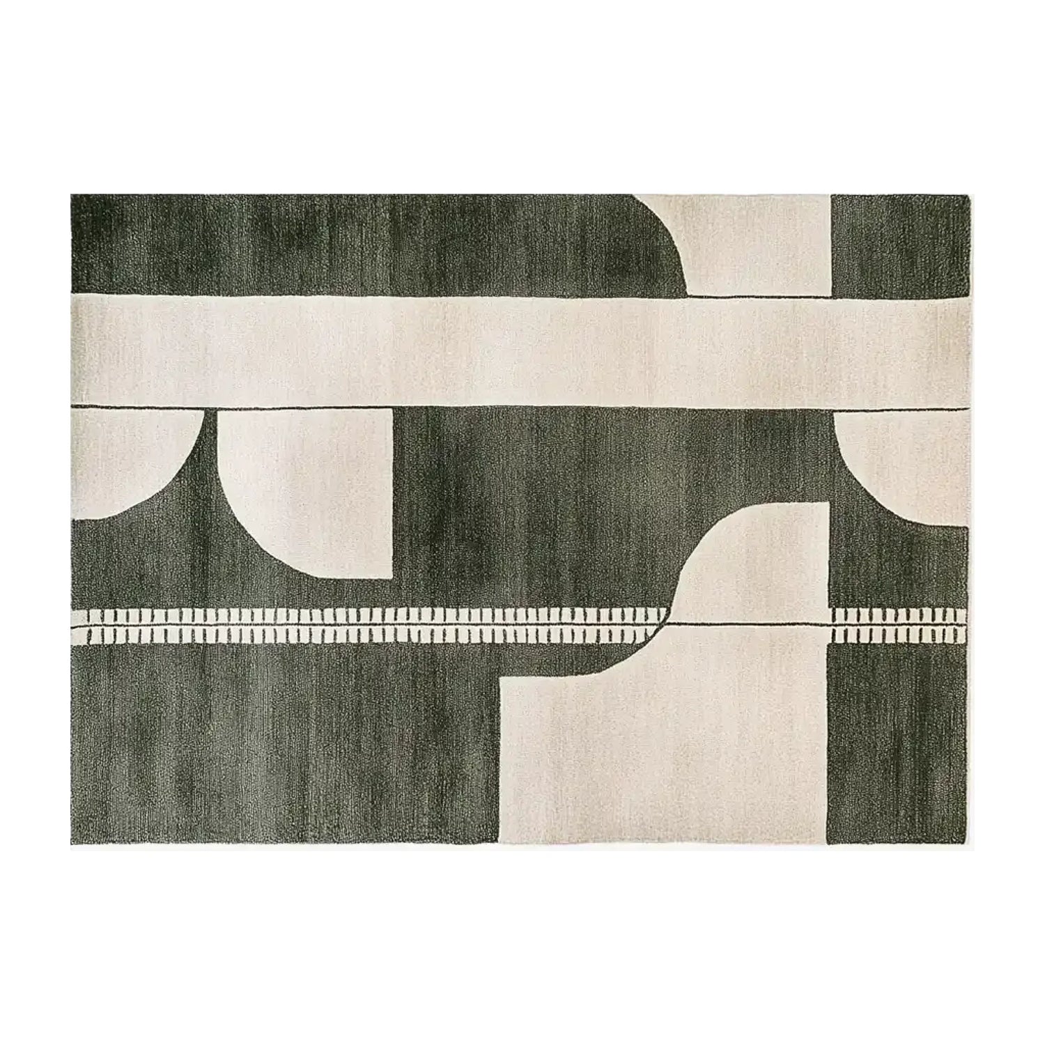 Shadowed Elegance Knotted Wool Rug