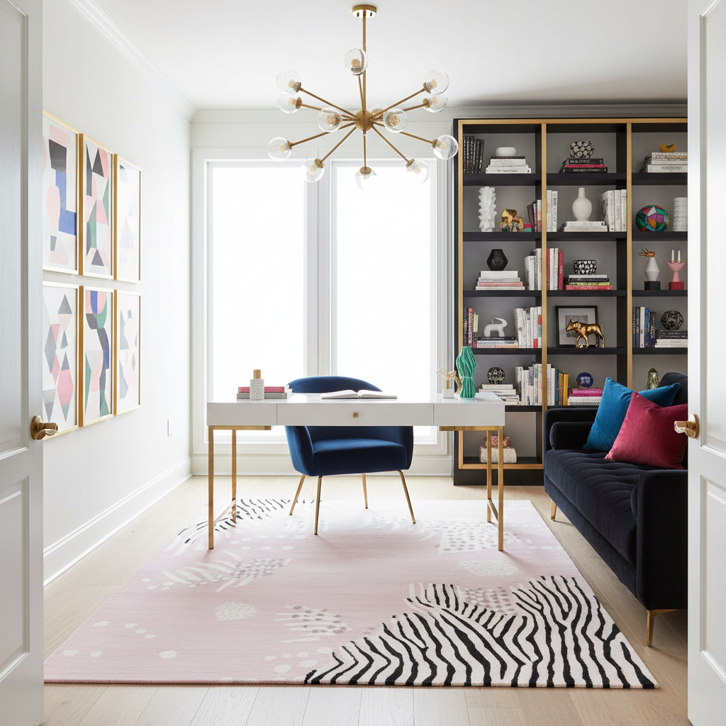 Shifting Lines Echo Hand Tufted Rug