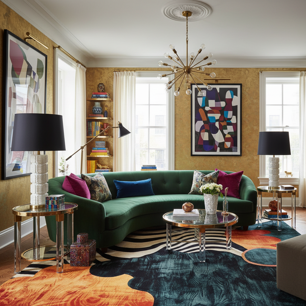 Sleek Stripes Tufted Wool Rug
