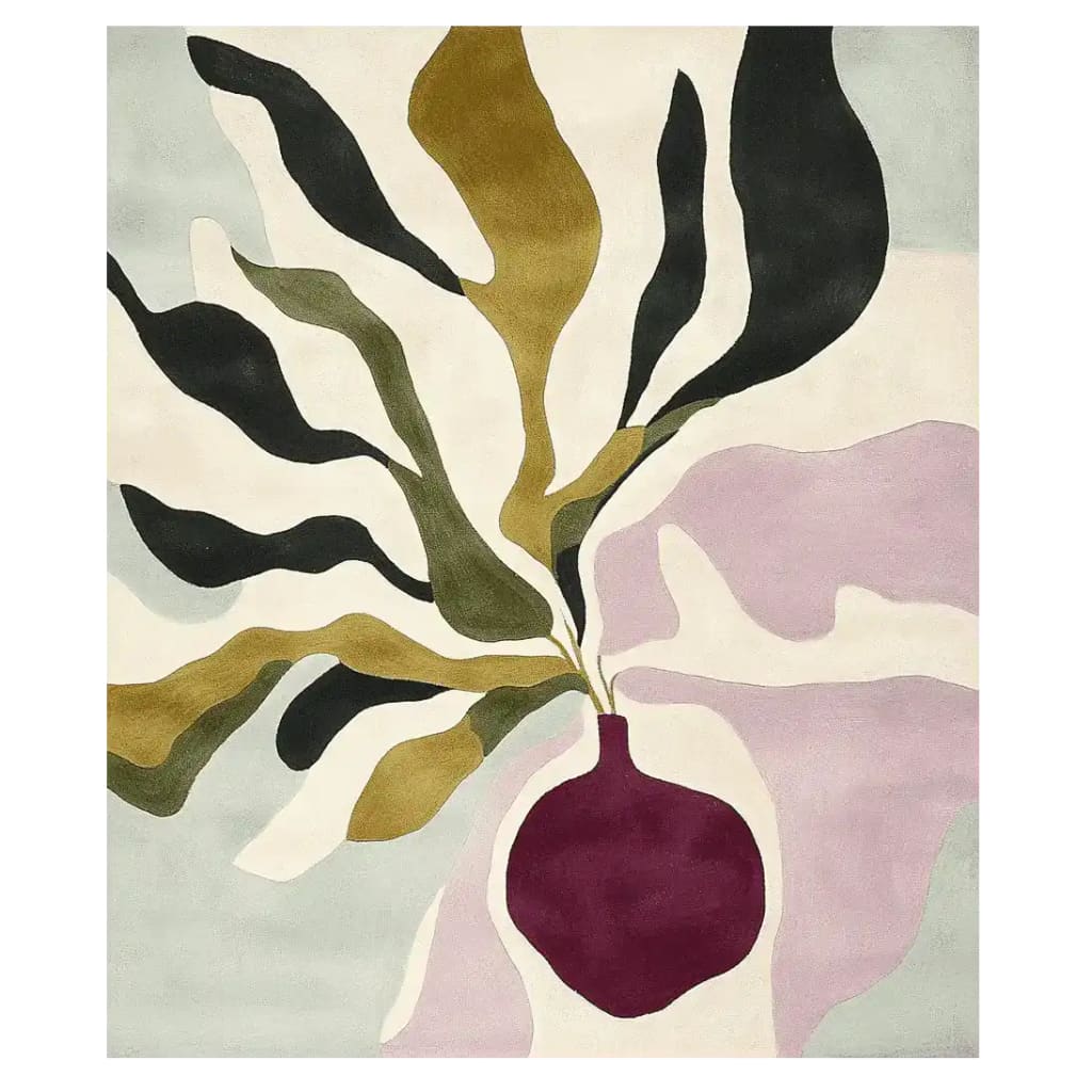 Soft Botanical Riot Hand Tufted Rug
