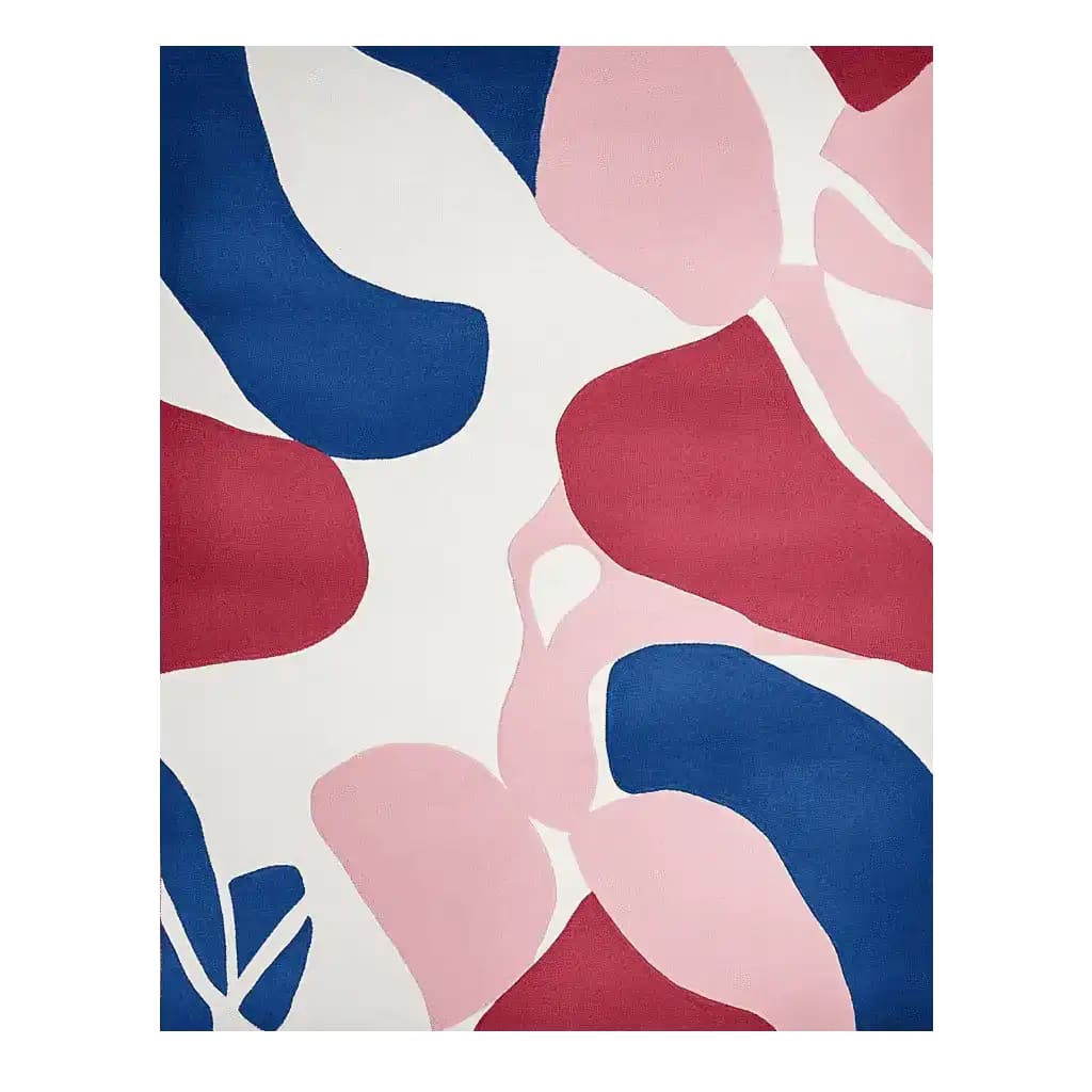 Soft Shapes Collide Hand Tufted Rug