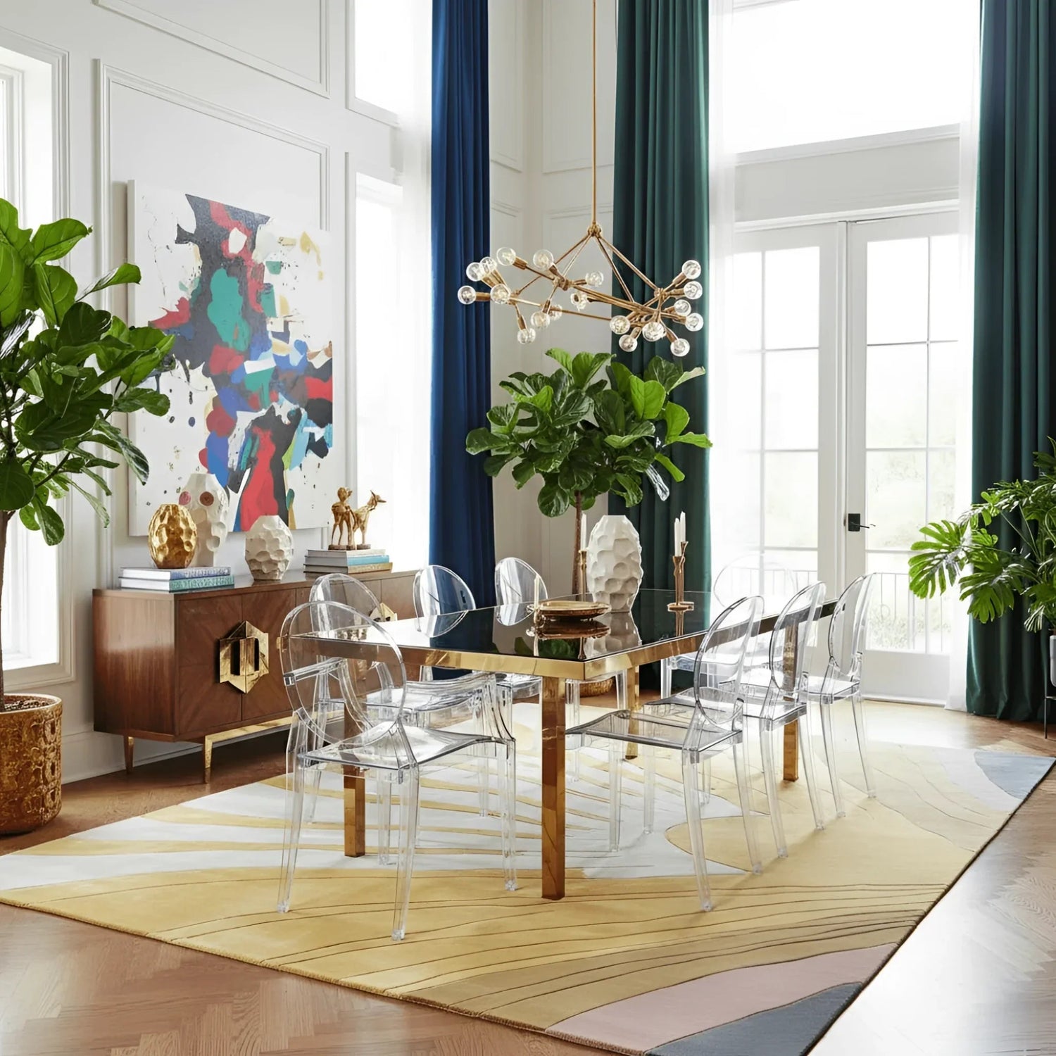 Solar Radiance Hand Tufted Wool Rug 2 - 1001 Knots