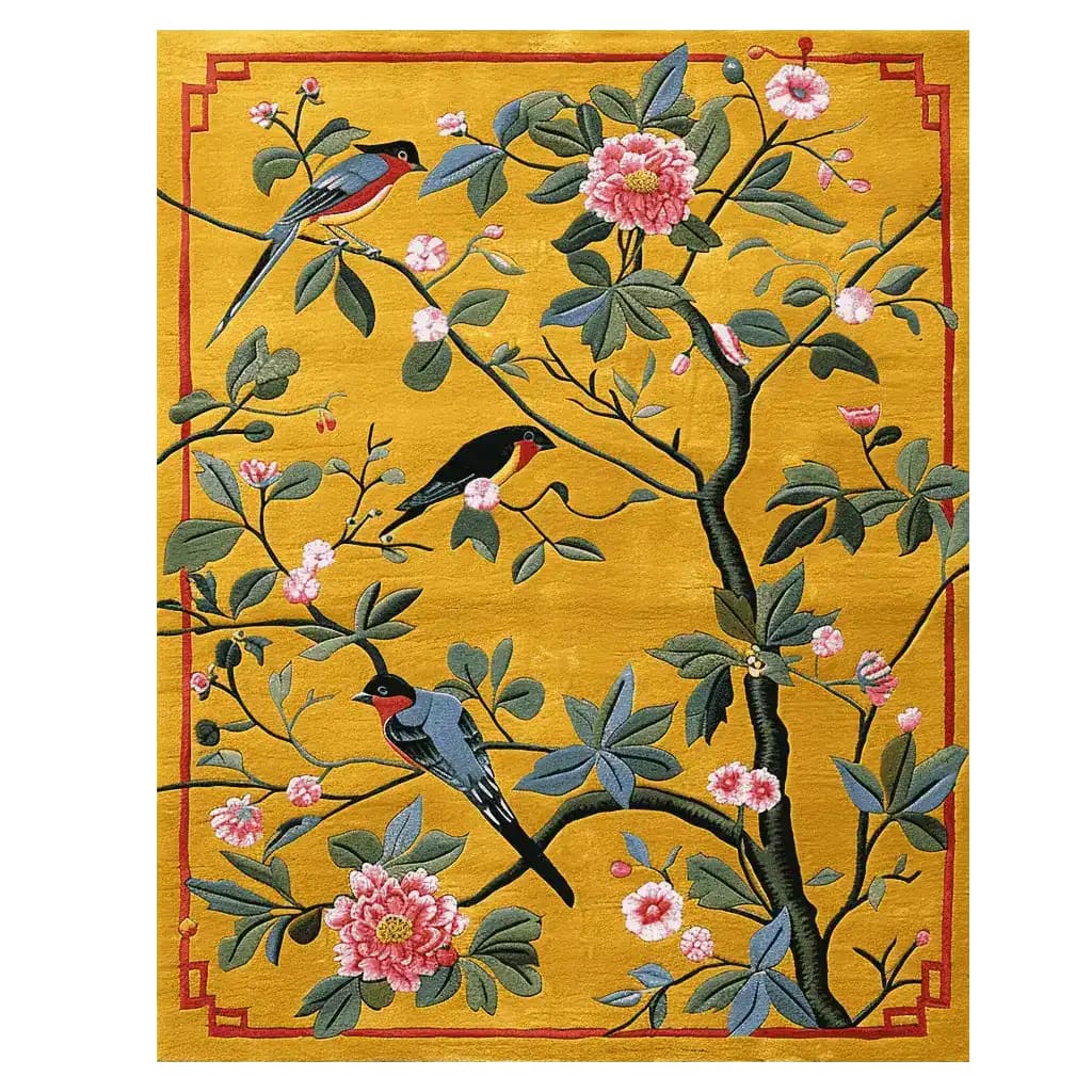 Songbird Blossom Dance Hand Tufted Rug