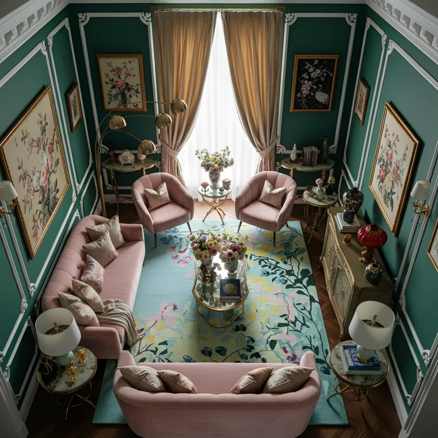 Spring Garden Whisper Hand Tufted Rug