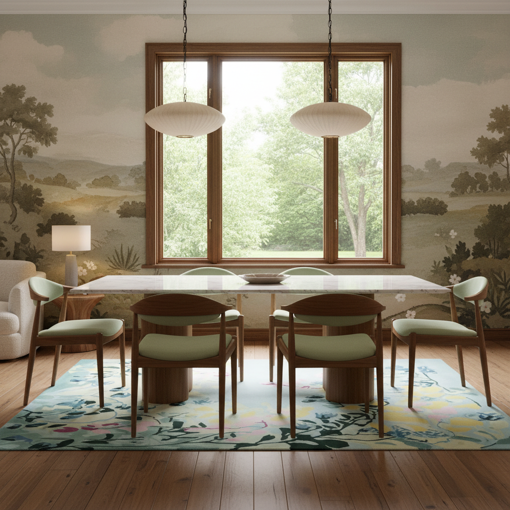 Spring Garden Whisper Hand Tufted Rug