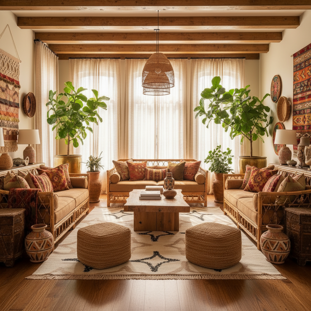 Stellar Serenade Knotted Wool Rug