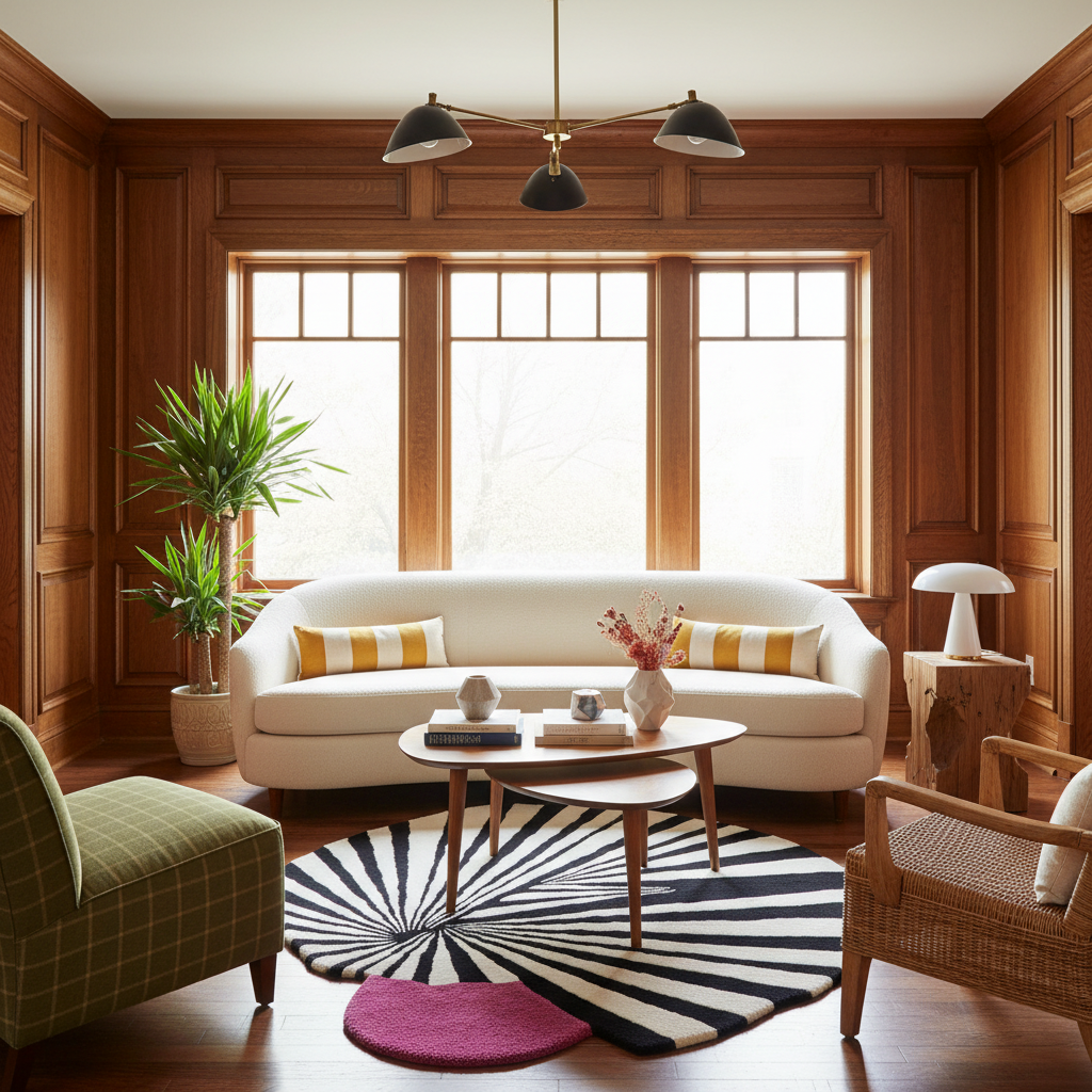 Step onto the Pink Sun Hand Tufted Wool Rug