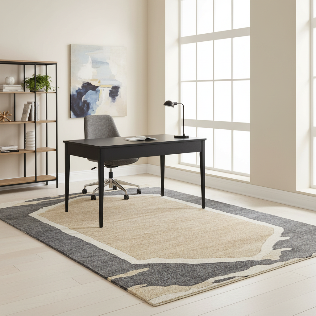 Stone Dune Border Hand Tufted Rug