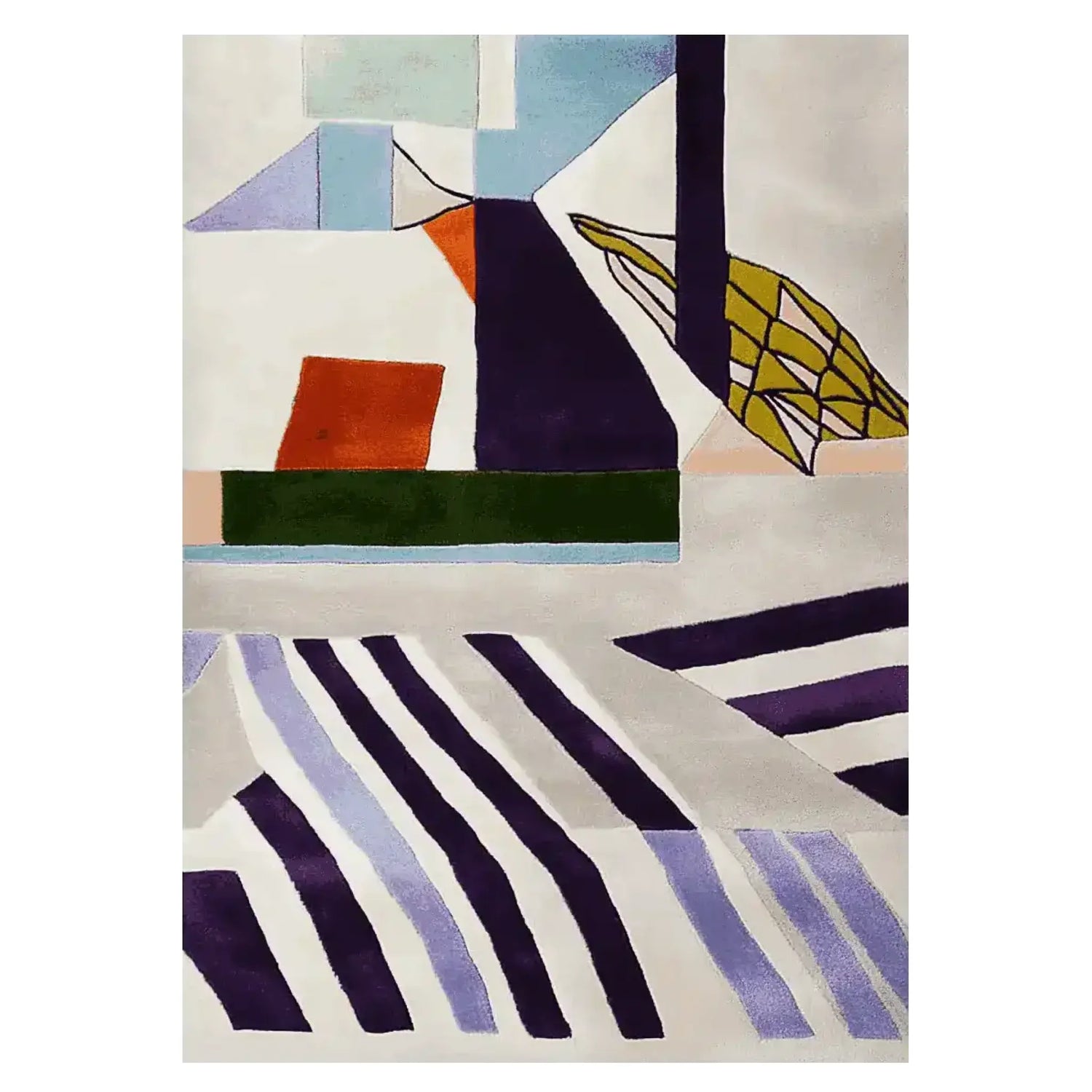 Stripes Collide Hand Tufted Rug