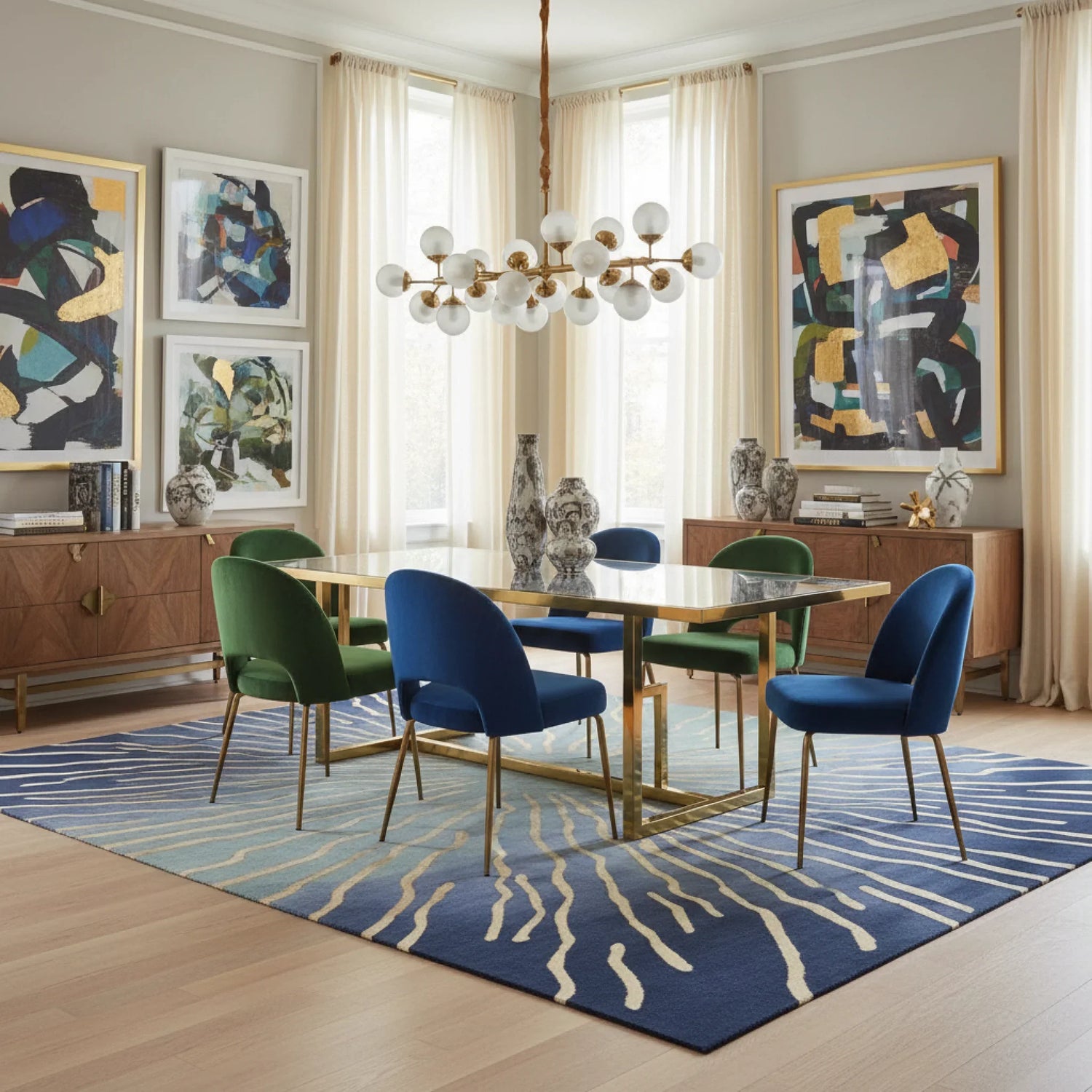 Subtle Flow Harmony Hand Tufted Rug