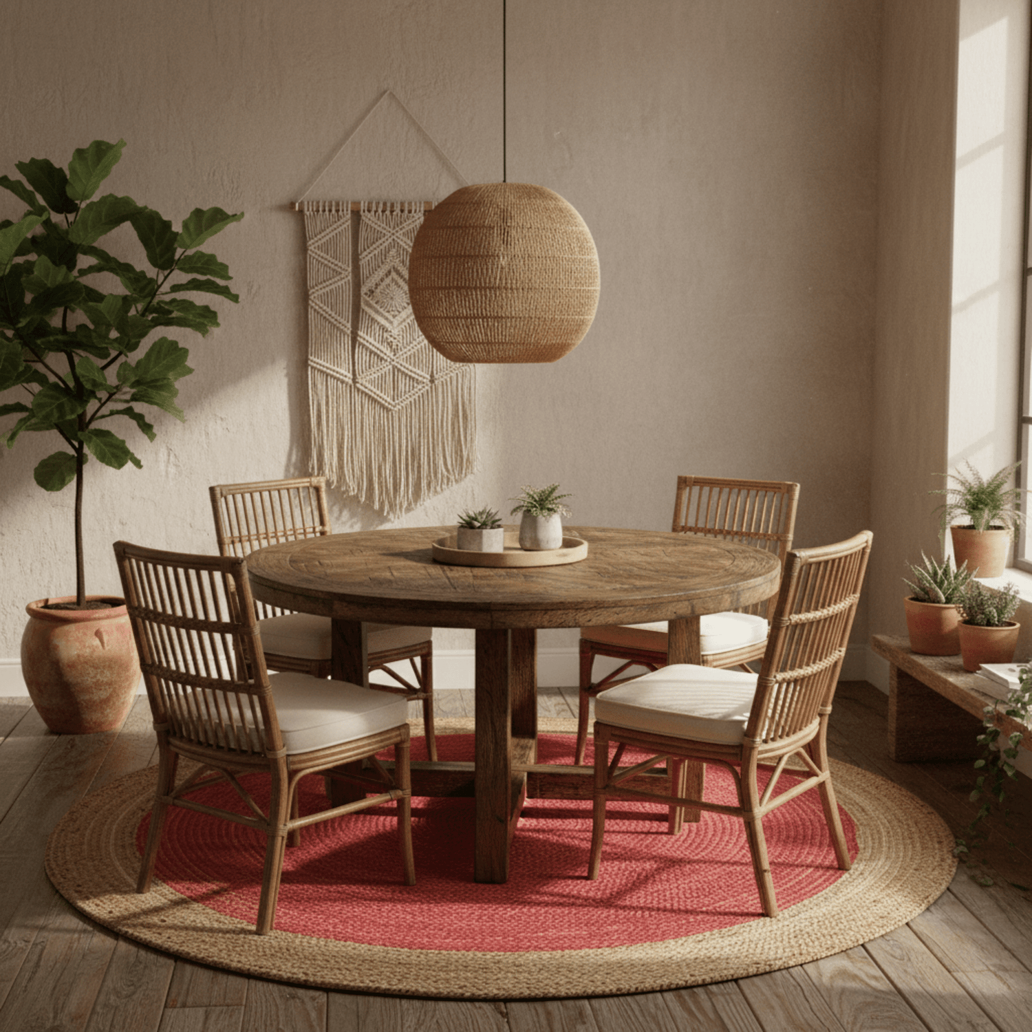 Sunny Round Jute Rug