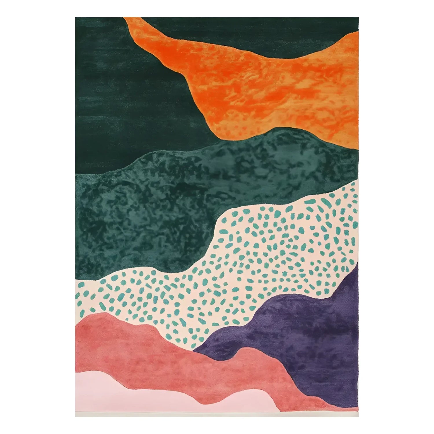 Sunset Cascade Realm Hand Tufted Wool Rug