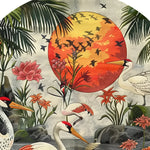 Sunset Paradise Bliss Hand Tufted Round Rug