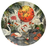Sunset Paradise Bliss Hand Tufted Round Rug