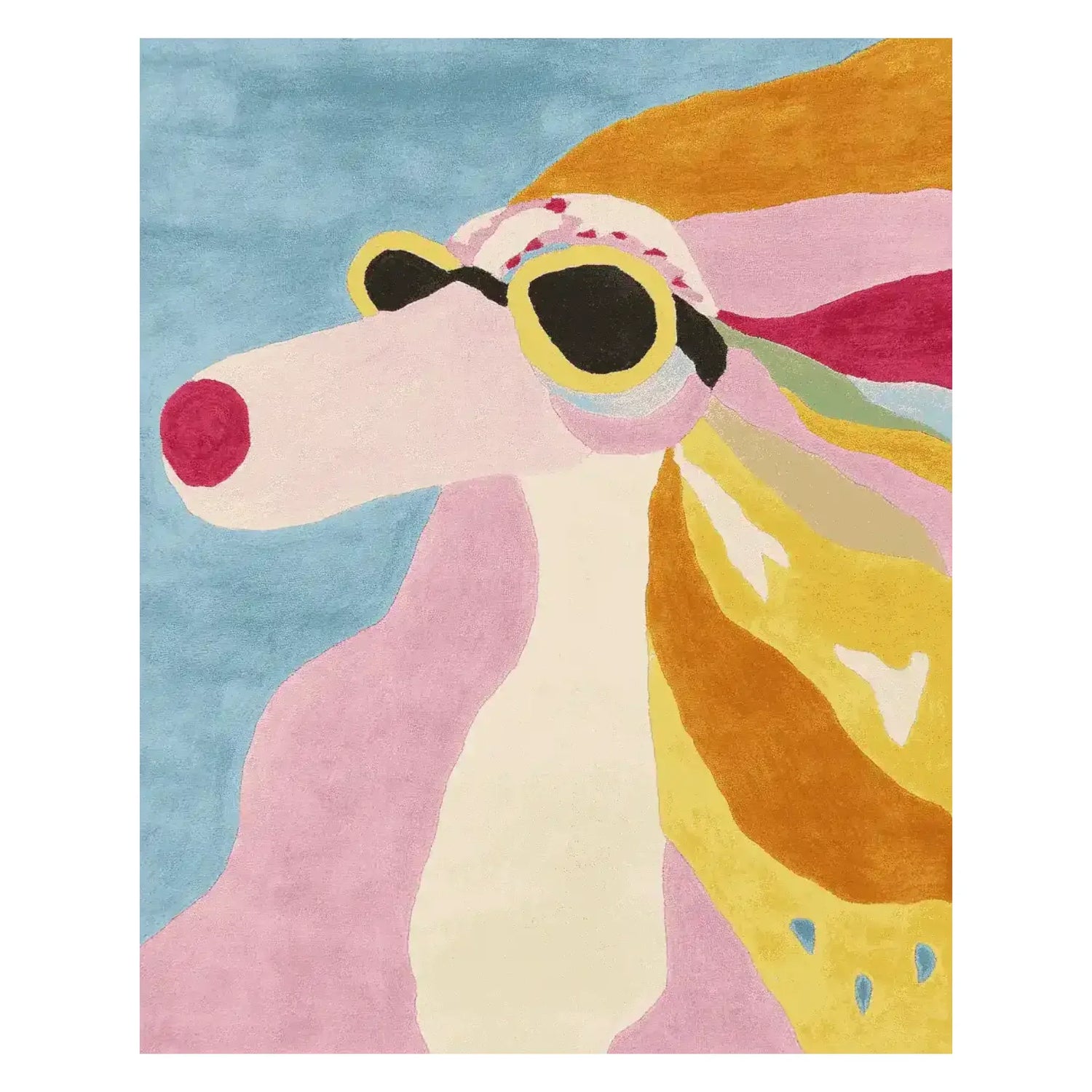 Sunset Pup Swagger Hand Tufted Rug