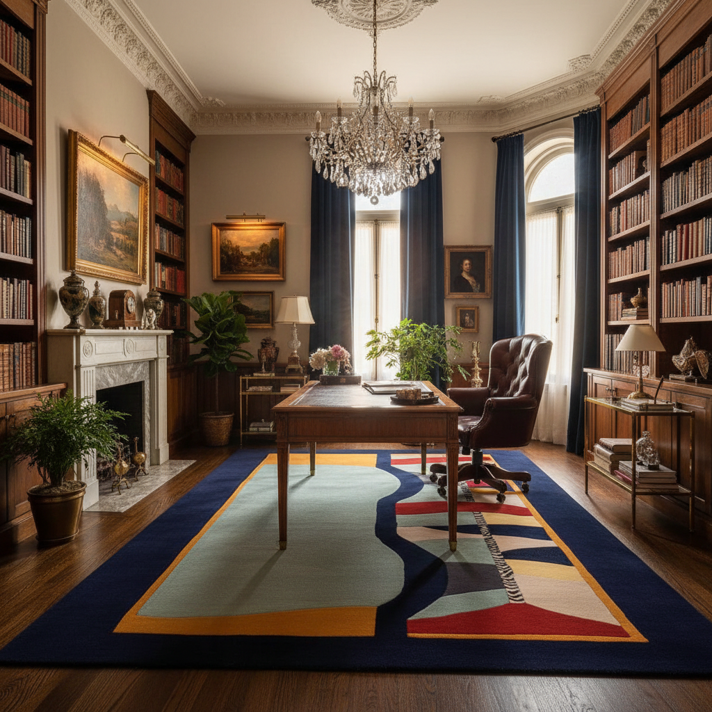 Surreal Pattern Play Hand Tufted Rug