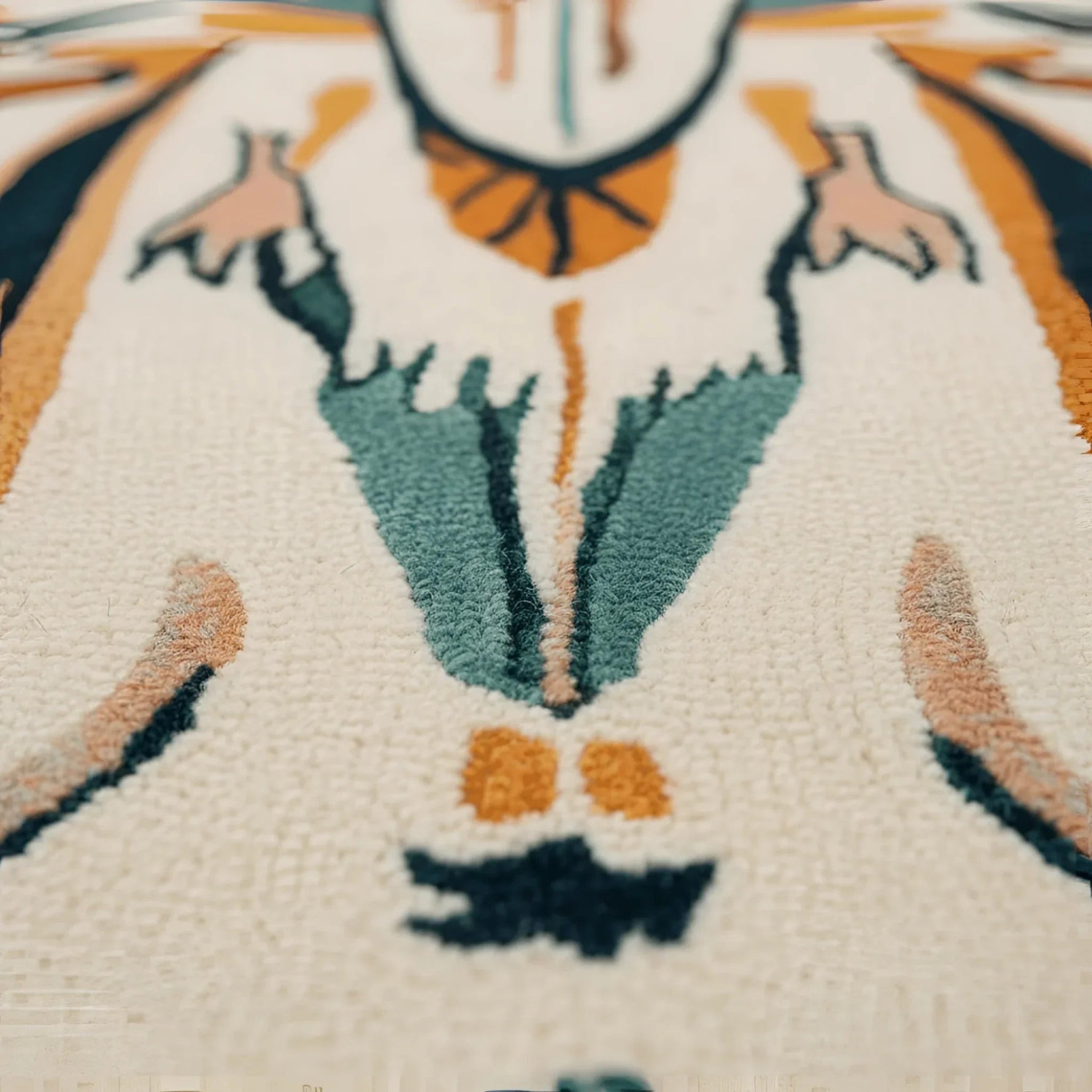 Symmetry Spirit Bloom Hand Tufted Rug 9 - 1001 Knots