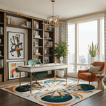 Symmetry Spirit Bloom Hand Tufted Rug 2 - 1001 Knots