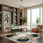 Symmetry Spirit Bloom Hand Tufted Rug 8 - 1001 Knots