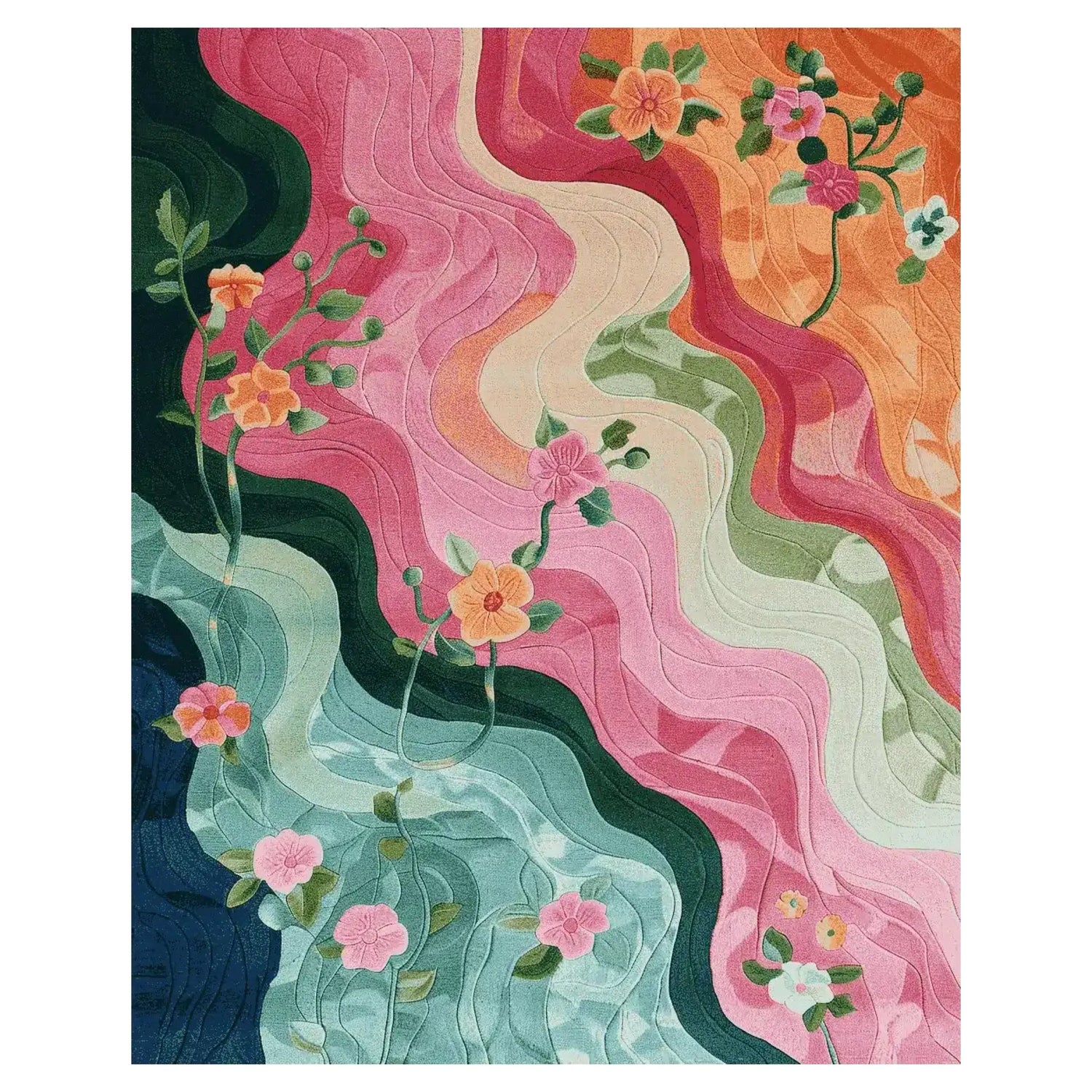 The Florist's Dream Hand Tufted Rug