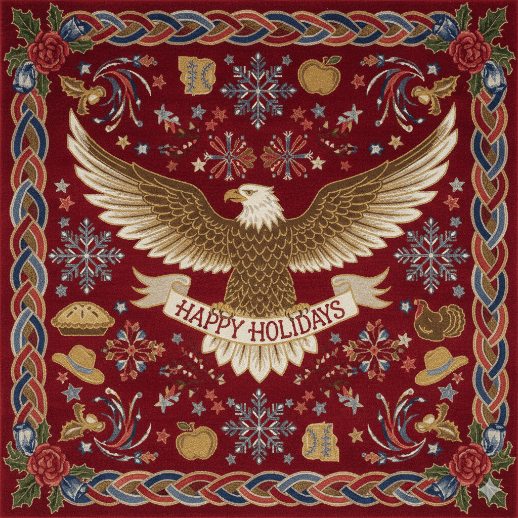 The Heritage Holiday Square Hand Tufted Wool Rug 1 - 1001 Knots