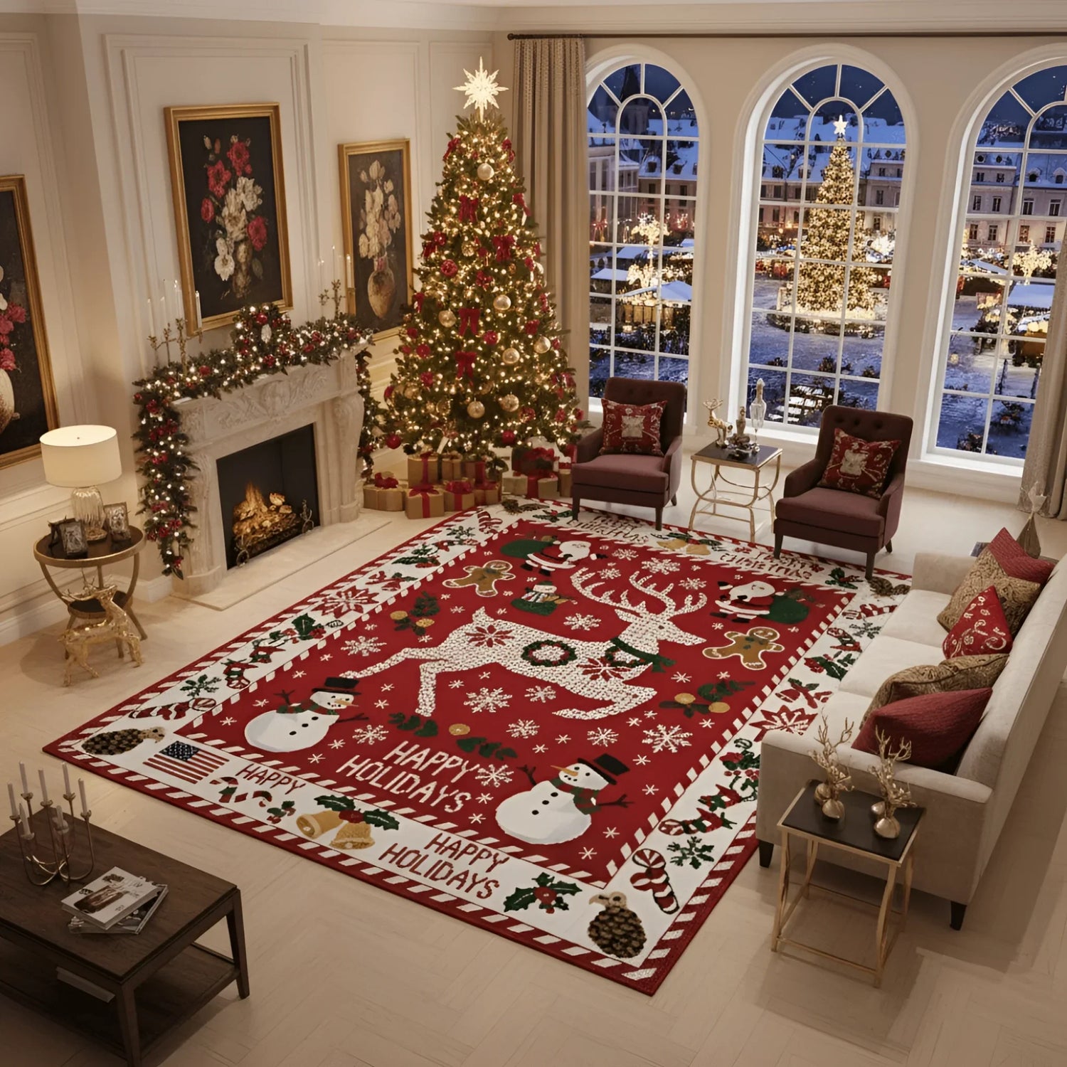 The Ugly Sweater Stag Hand-Knotted Rug