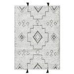 Tibetan Wool Hand Knotted Area Rug with Tassels