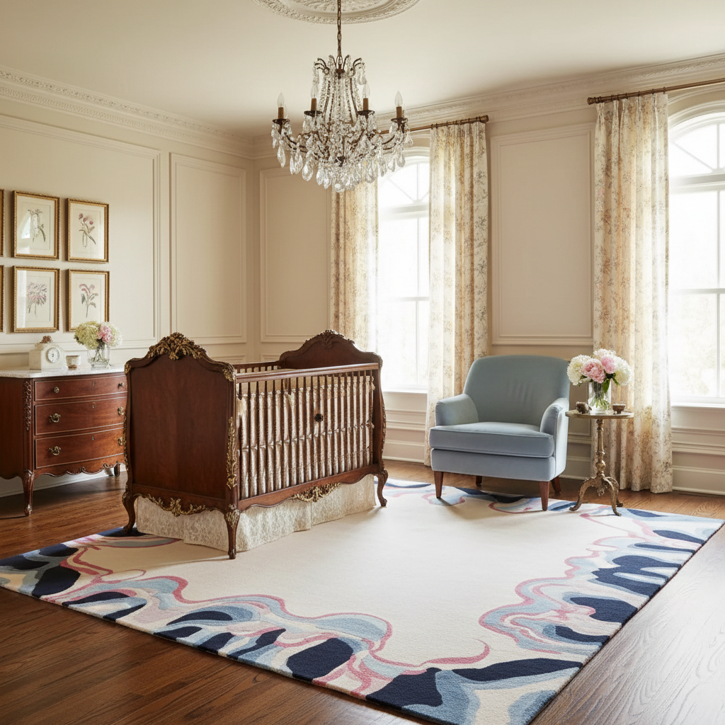 Tide Meets Canvas Hand Tufted Rug