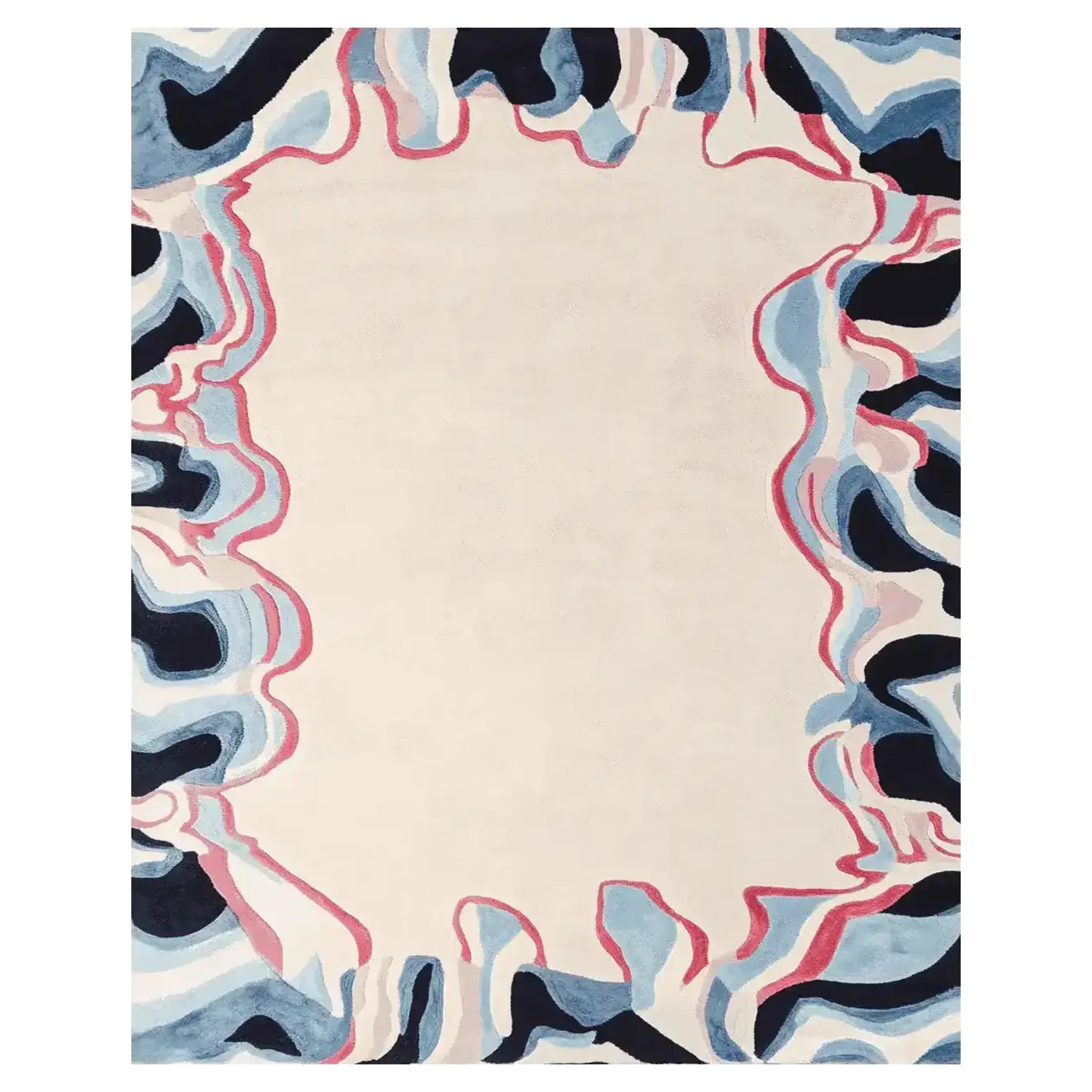 Tide Meets Canvas Hand Tufted Rug