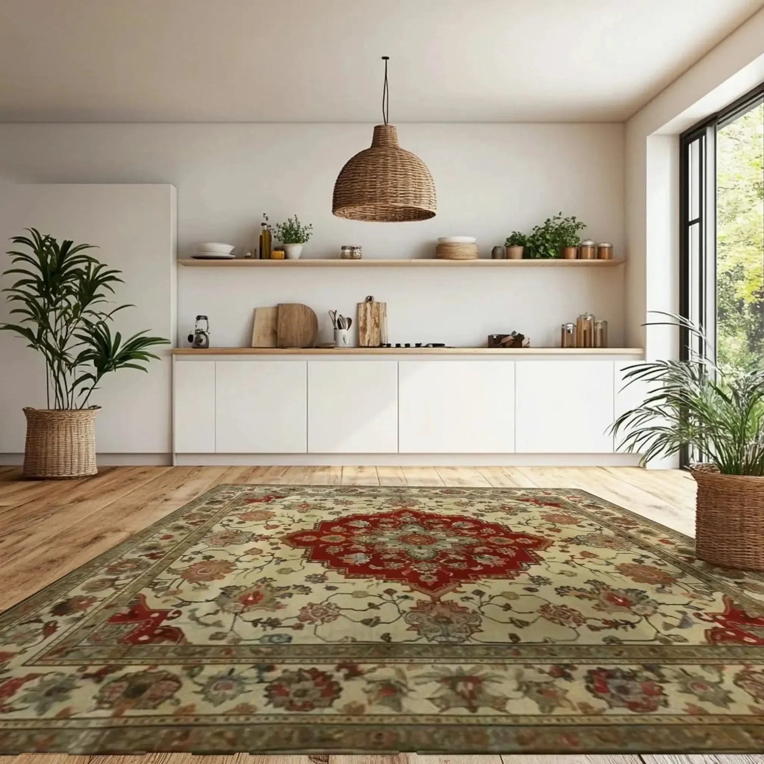 Timeless Petals Hand Knotted Area Rug