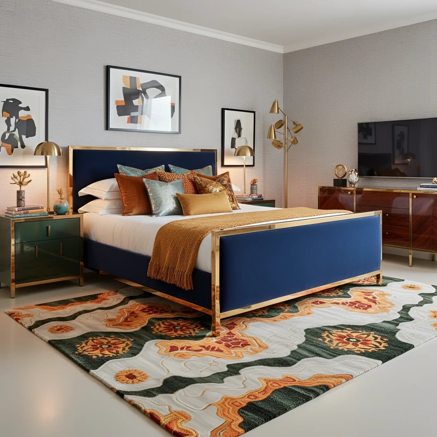 Tribal Tapestry Hand Tufted Rug