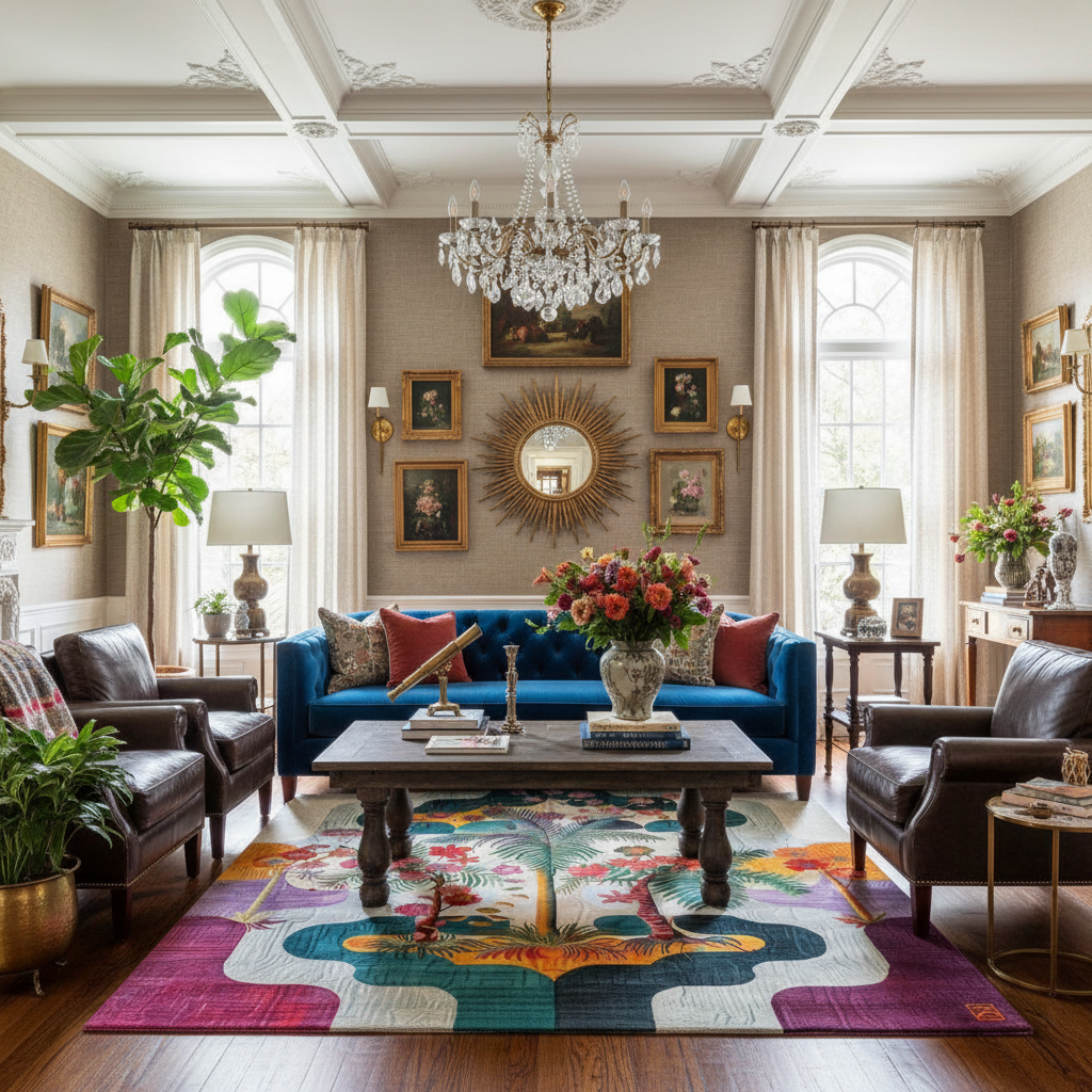 Tropical Oasis Hand Tufted Rug