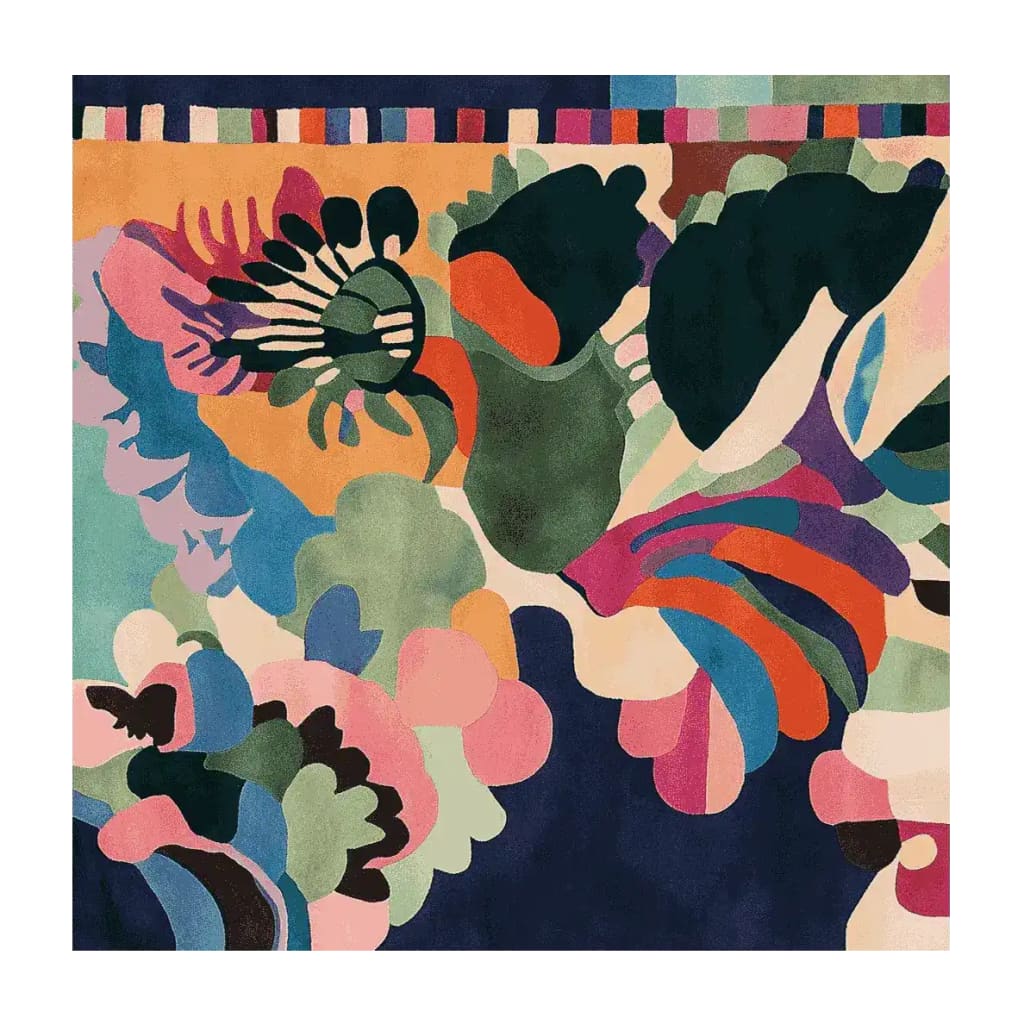 Untamed Garden Rave Hand Tufted Rug