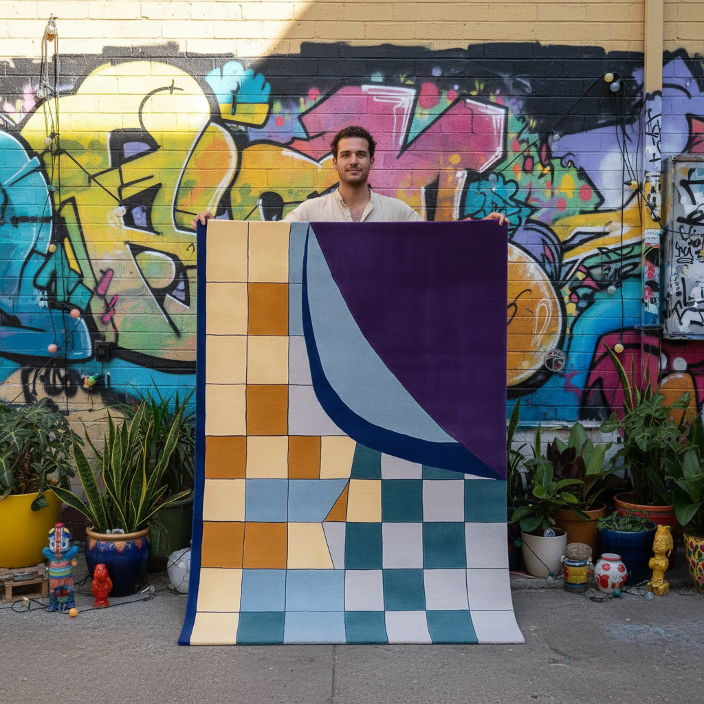 Urban Mosaic Hand Tufted Rug