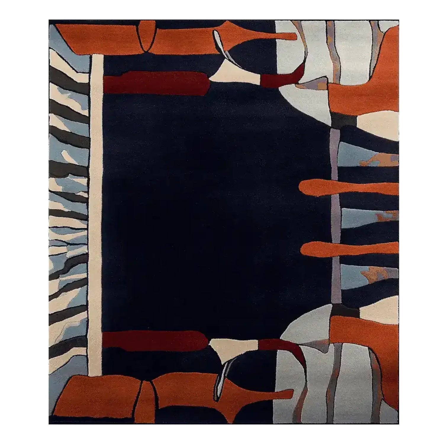 Velvet Shadow Rhythm Hand Tufted Rug