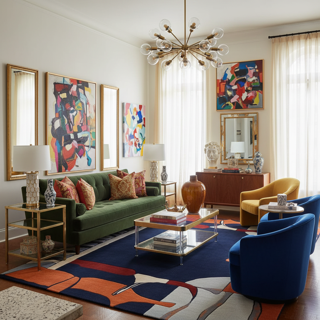 Velvet Shadow Rhythm Hand Tufted Rug
