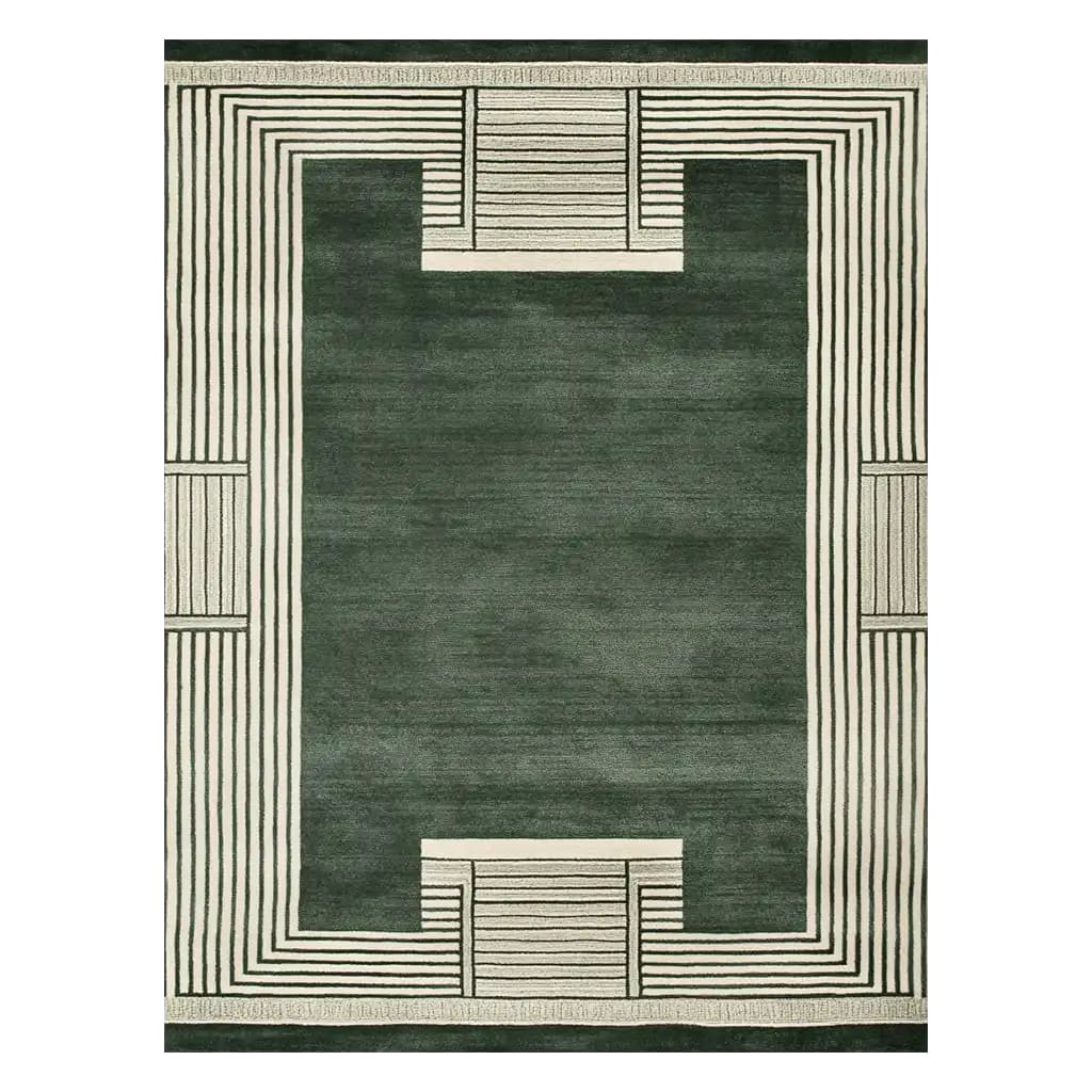 Verdant Sanctuary Hand Tufted Wool Rug