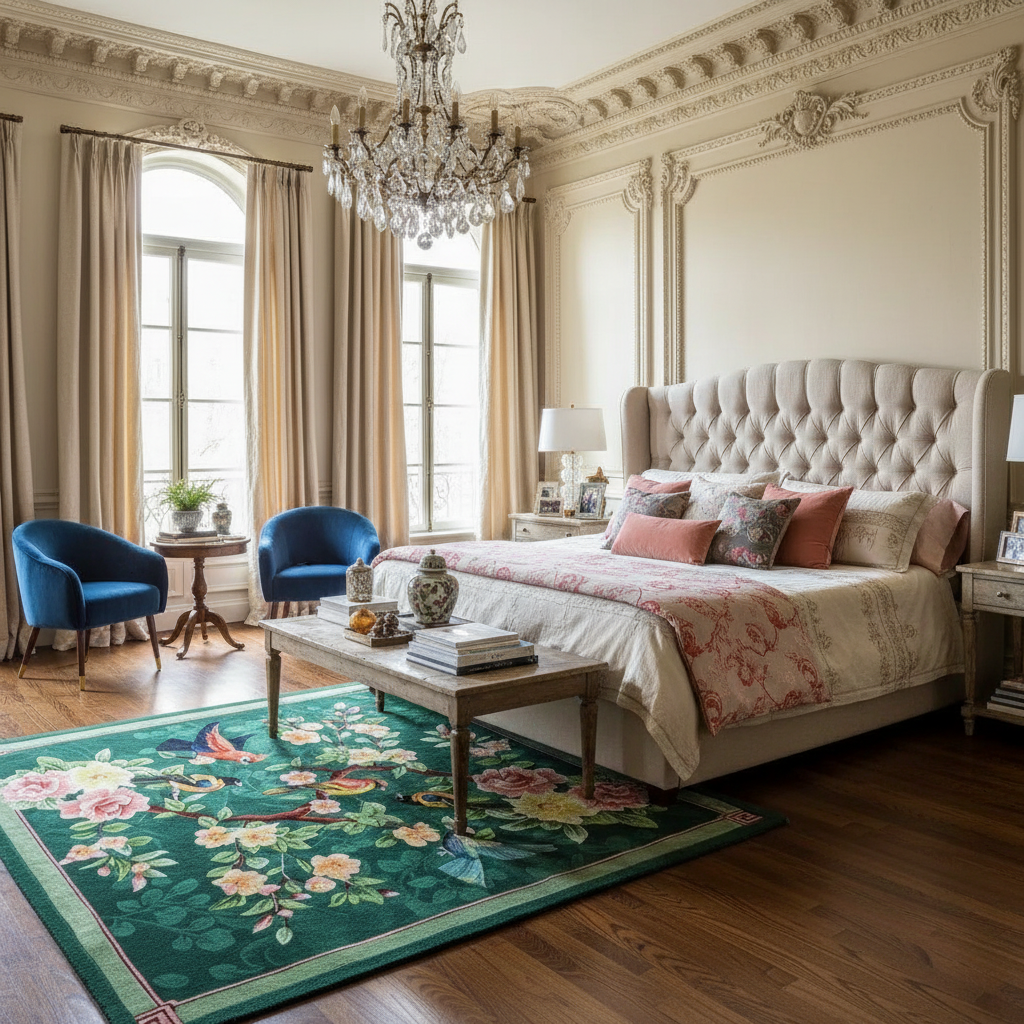 Vibrant Vintage Hand Tufted Rug