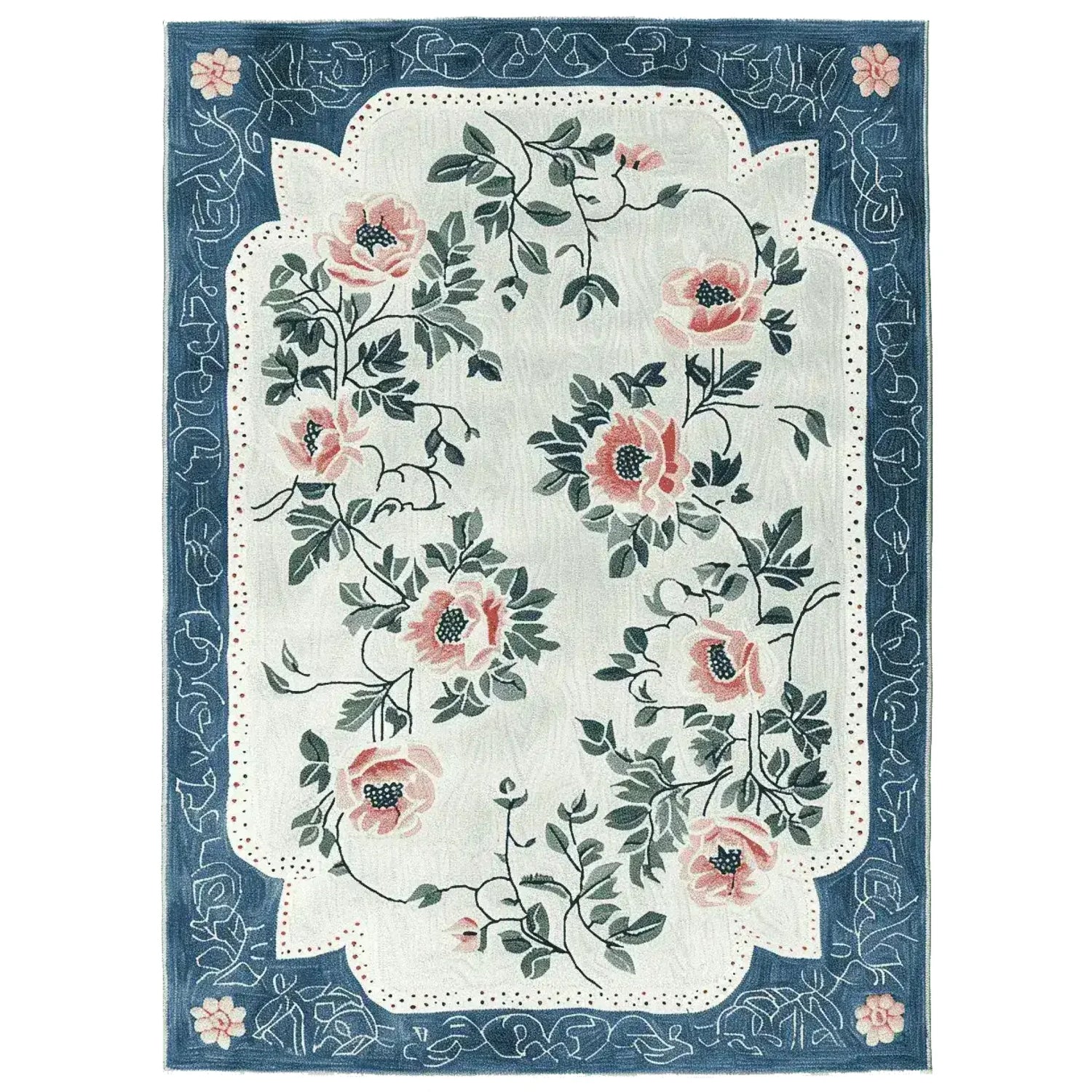 Victorian Floral Dance Hand Tufted Rug
